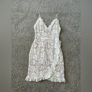 SHEIN Blush Pink Ruffle Dress